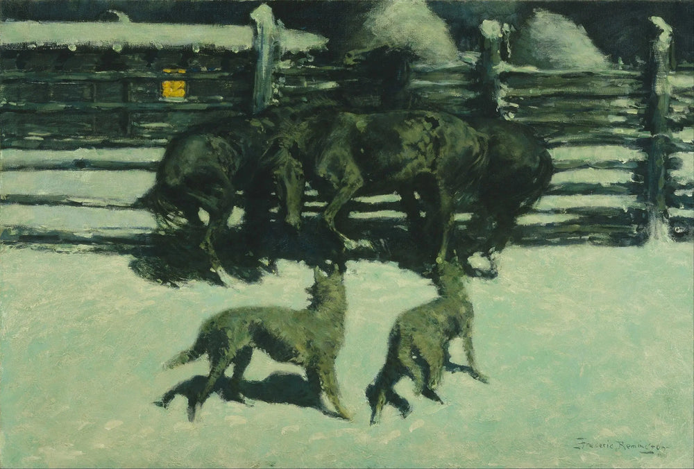 L'appel à l'aide - Frederic Remington image 1 copie de tableau peinte à la main