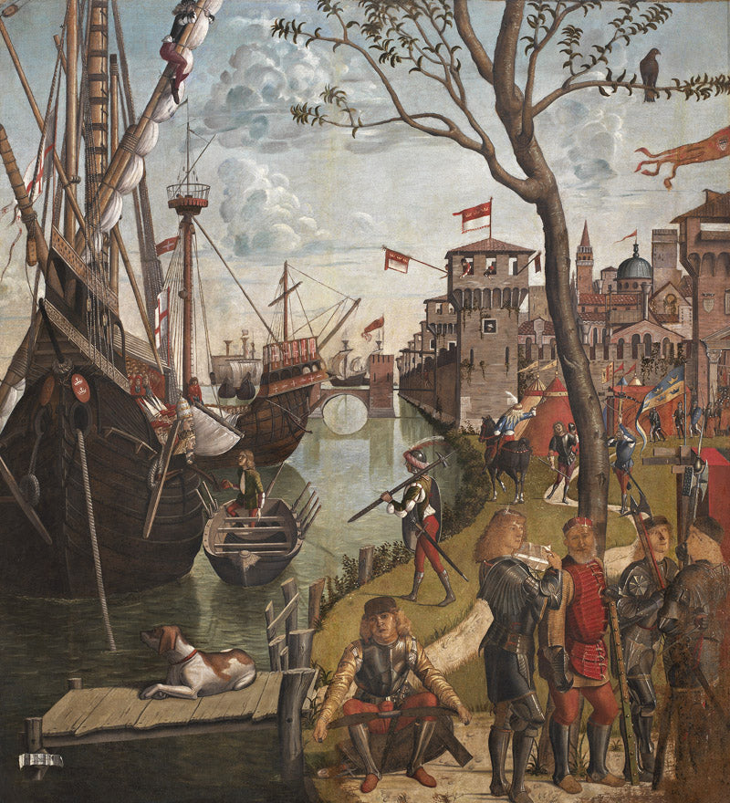 कोलोन में तीर्थयात्रियों की आगमन - Vittore Carpaccio