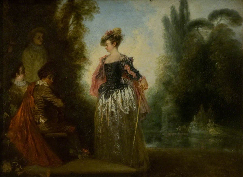 साहसी महिला - Antoine Watteau