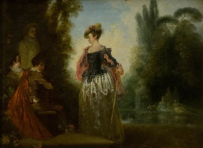 साहसी महिला - Antoine Watteau