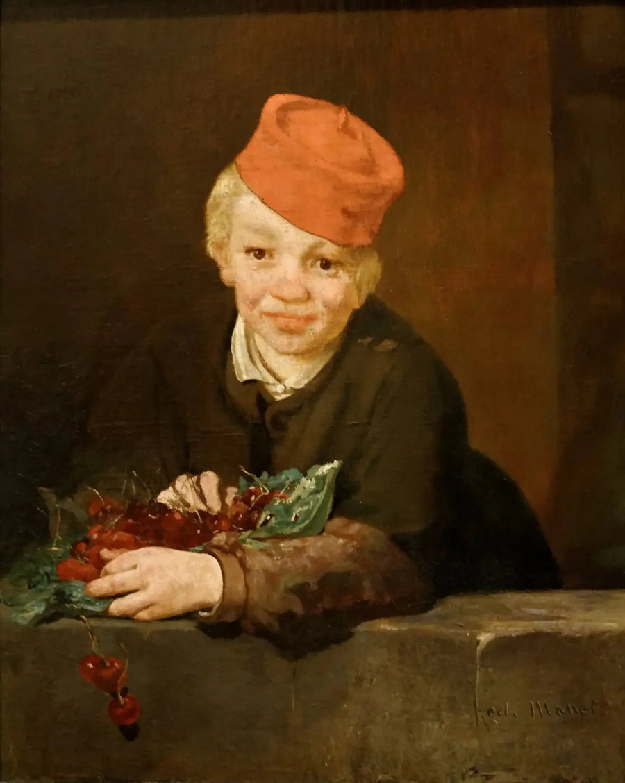 चेरी के साथ बच्चा - Édouard Manet