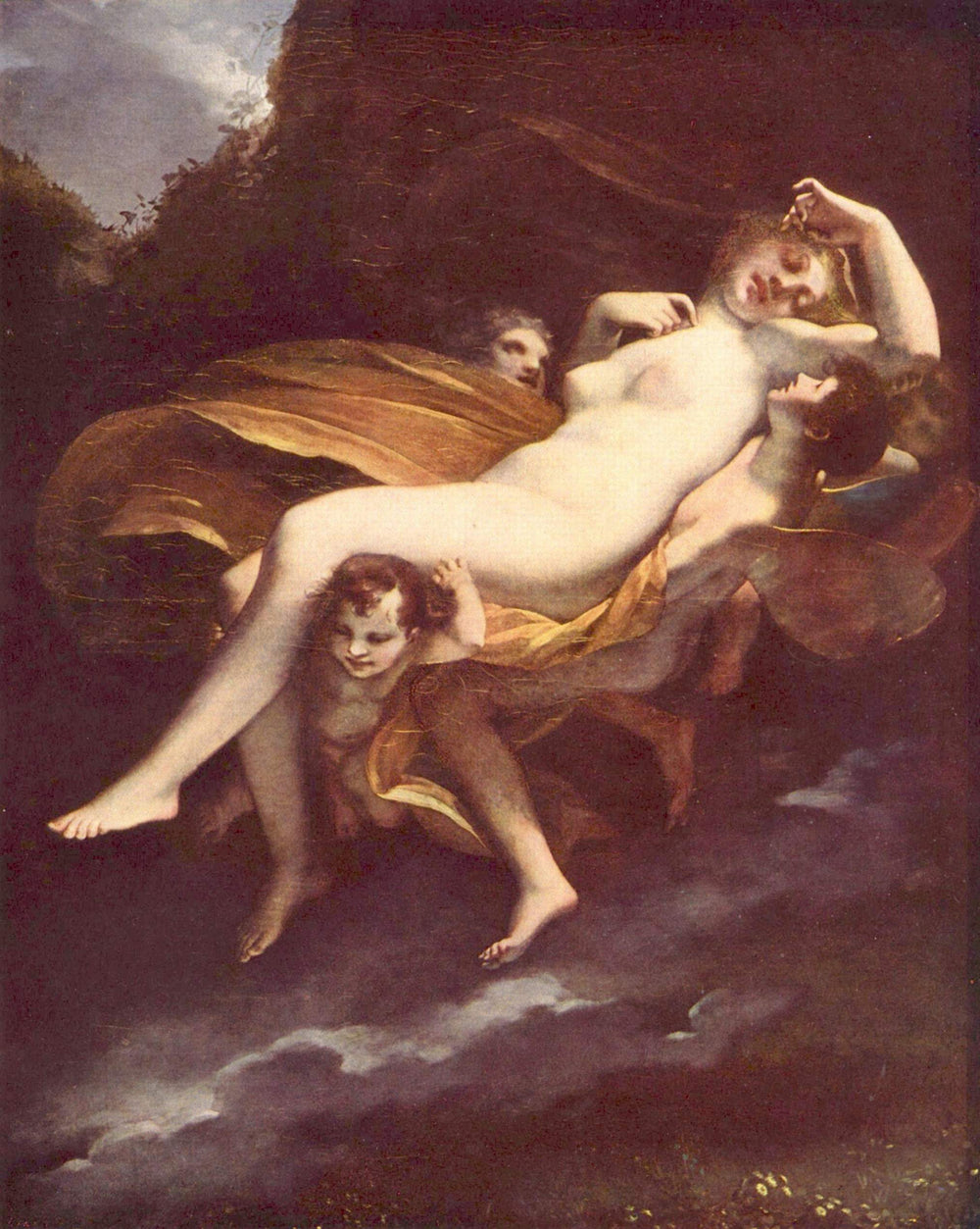 L'Enlèvement de Psyché - Pierre-Paul Prud'hon image 1 copie de tableau peinte à la main