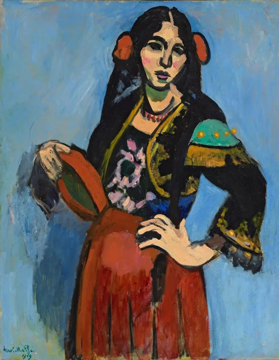 ड्रम पर स्पेनिश महिला - हेनरी मातिस्स