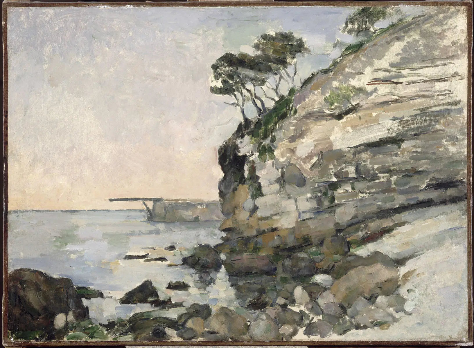 L'Estaque, effet du soir - Paul Cézanne image 1 reproduction artisanale de tableau