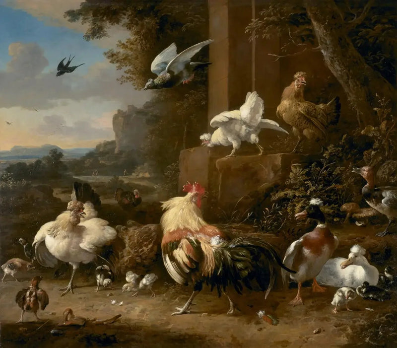 मुर्गीखाना - मेलचियर डे होन्डेकोएटर