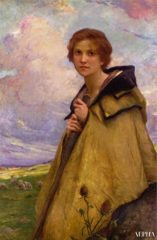 La bergère - Charles-Amable Lenoir - Reproductions de tableaux et peintures haut de gamme
