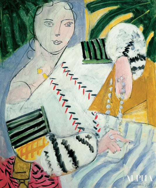 La blouse roumaine à manches vertes - Matisse - Reproductions de tableaux et peintures haut de gamme