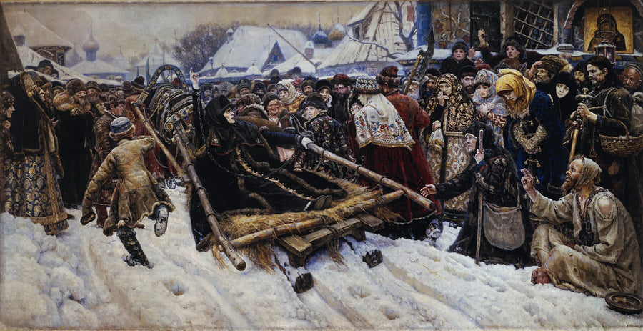 La Boyarine Morozova - Vassili Sourikov image 1 copie peinte à la main à l’huile
