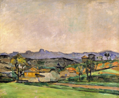 Reproduction du tableau « La Chaîne de l'Étoile avec le Pilon du Roi - Paul Cézanne » par Alpha Reproduction en peinture à l’huile