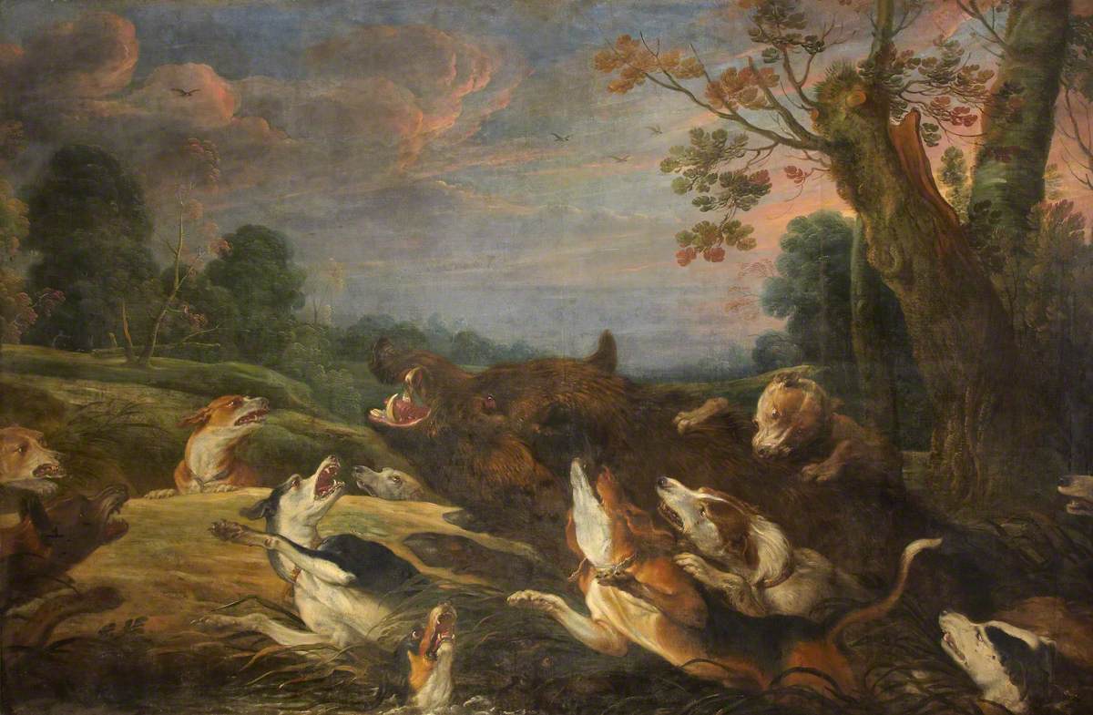La chasse au sanglier - Frans Snyders image 1 tableau peint à l’huile sur toile