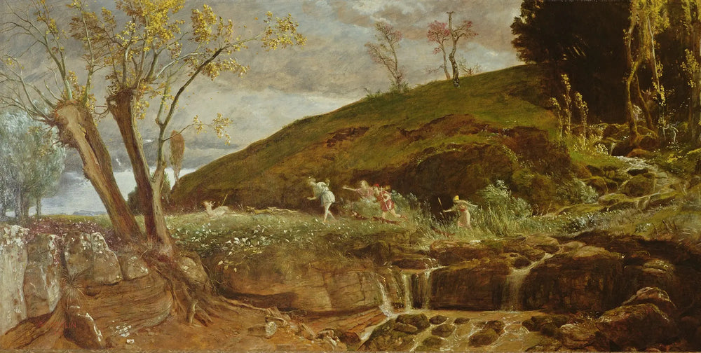 La Chasse de Diane - Arnold Böcklin image 1 copie peinte à la main à l’huile