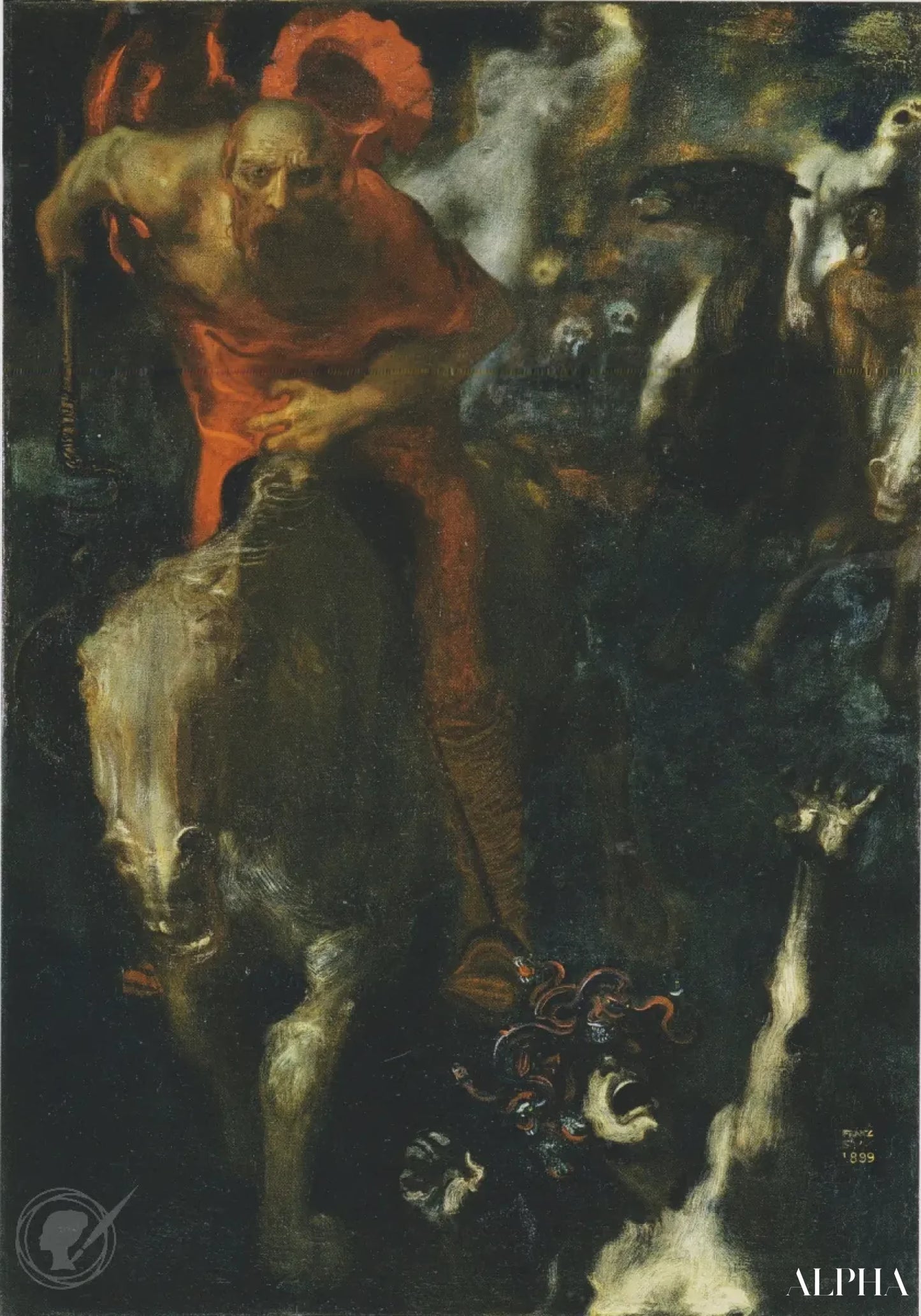 La Chasse Sauvage - Franz von Stuck Reproductions de tableaux à la peinture à l’huile