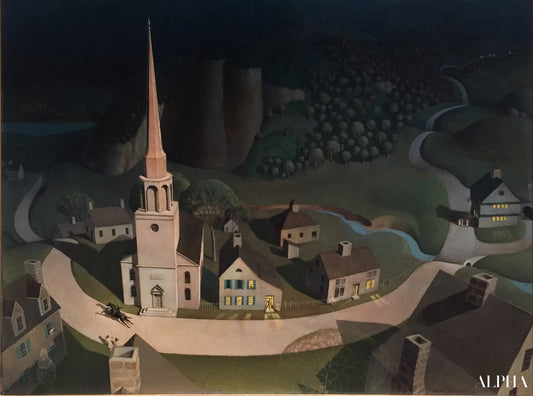 La chevauchée de minuit de Paul Revere - Grant Wood - Reproductions de tableaux et peintures haut de gamme