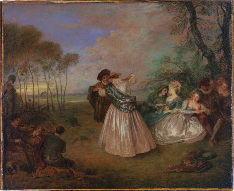 ला कॉत्र-डांसे - Antoine Watteau