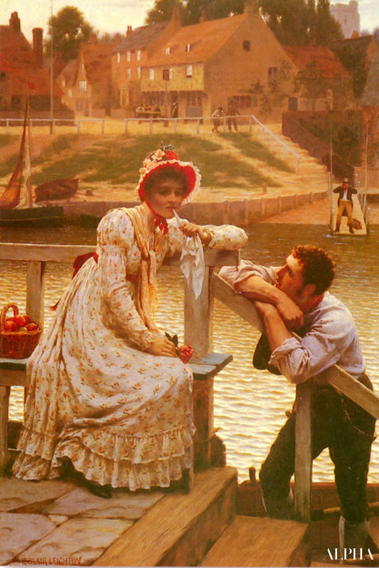 La cour - Edmund Leighton - Reproductions de tableaux et peintures haut de gamme