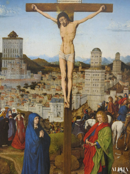 La crucifixion - Jan Van Eyck - Reproductions de tableaux et peintures haut de gamme