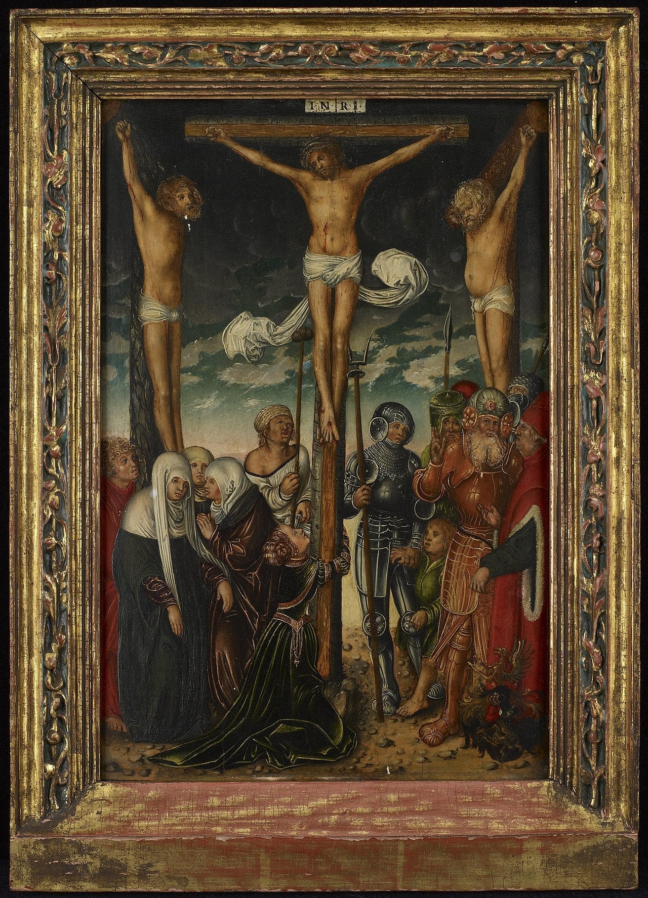 La Crucifixion - Lucas Cranach the Elder image 1 copie peinte à la main à l’huile