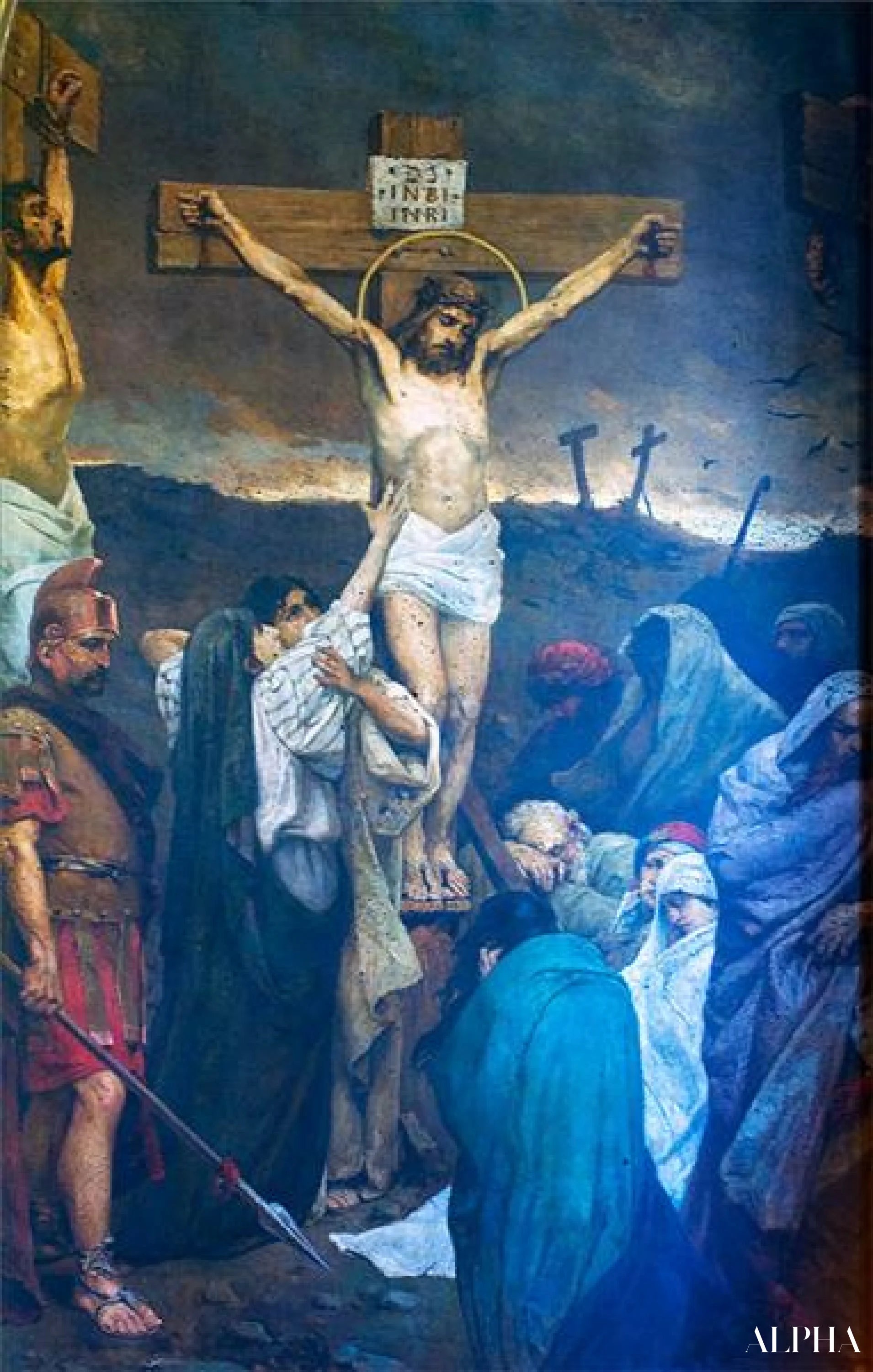 La Crucifixion - Wilhelm Kotarbińsk Reproductions de tableaux à la peinture à l’huile