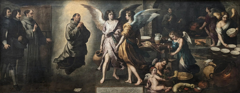 स्वर्ग के रसोईघर - बारटोलोमे़ Esteban Murillo
