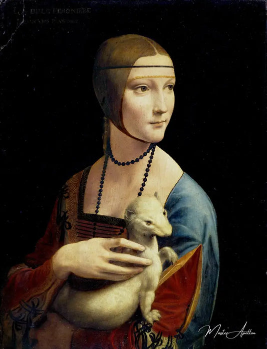 La Dame à l'hermine - Léonard de Vinci - Reproductions de tableaux et peintures haut de gamme