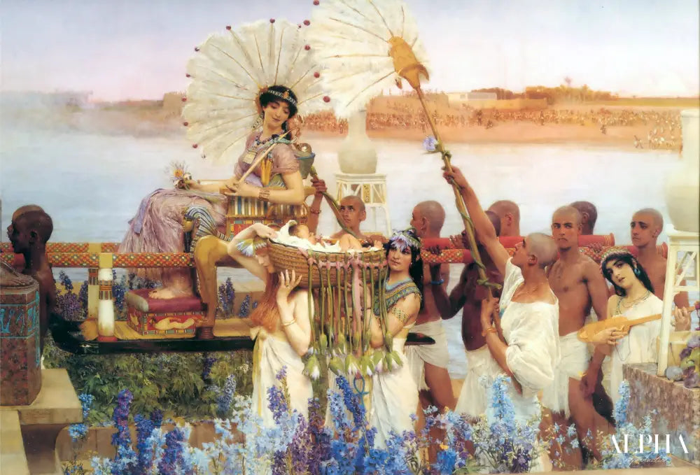 La découverte de Moïse - Lawrence Alma-Tadema - Reproductions de tableaux et peintures haut de gamme