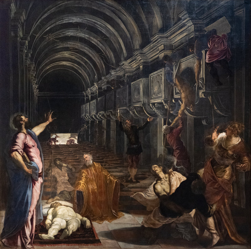 सेंट मार्क के शरीर की खोज - जैकोपो टिंटोरेटो