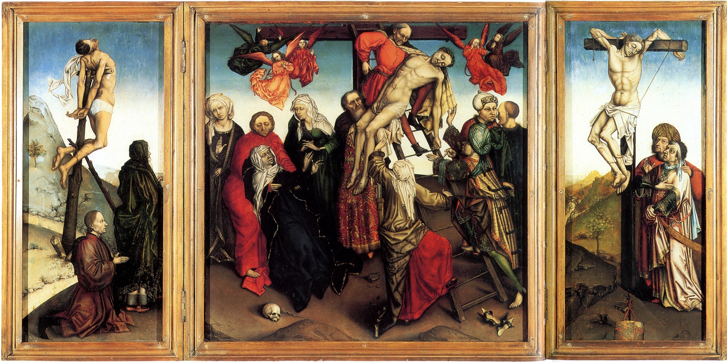La Déposition - Robert Campin image 1 reproduction de peinture à l’huile
