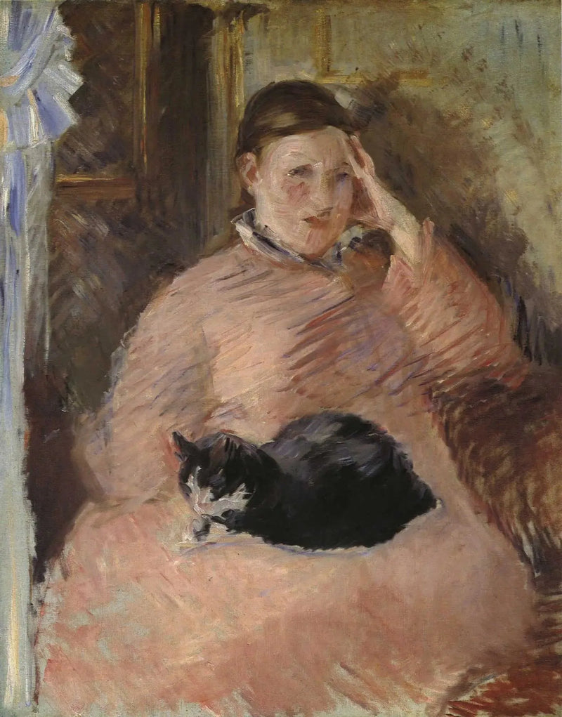 बिल्ली वाली महिला - Édouard Manet