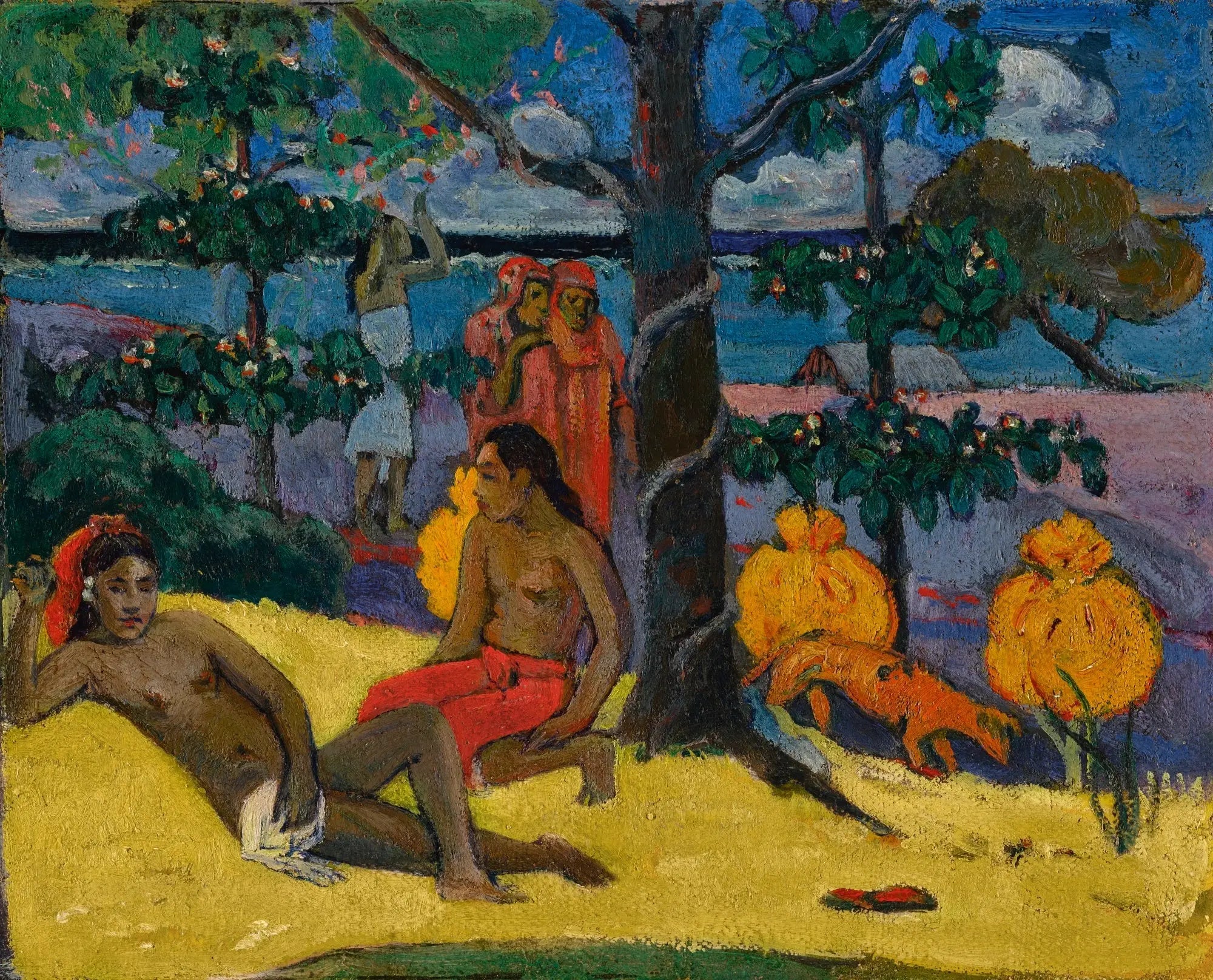 Reproduction du tableau « La Femme aux mangues II - Paul Gauguin » par Alpha Reproduction en peinture à l’huile