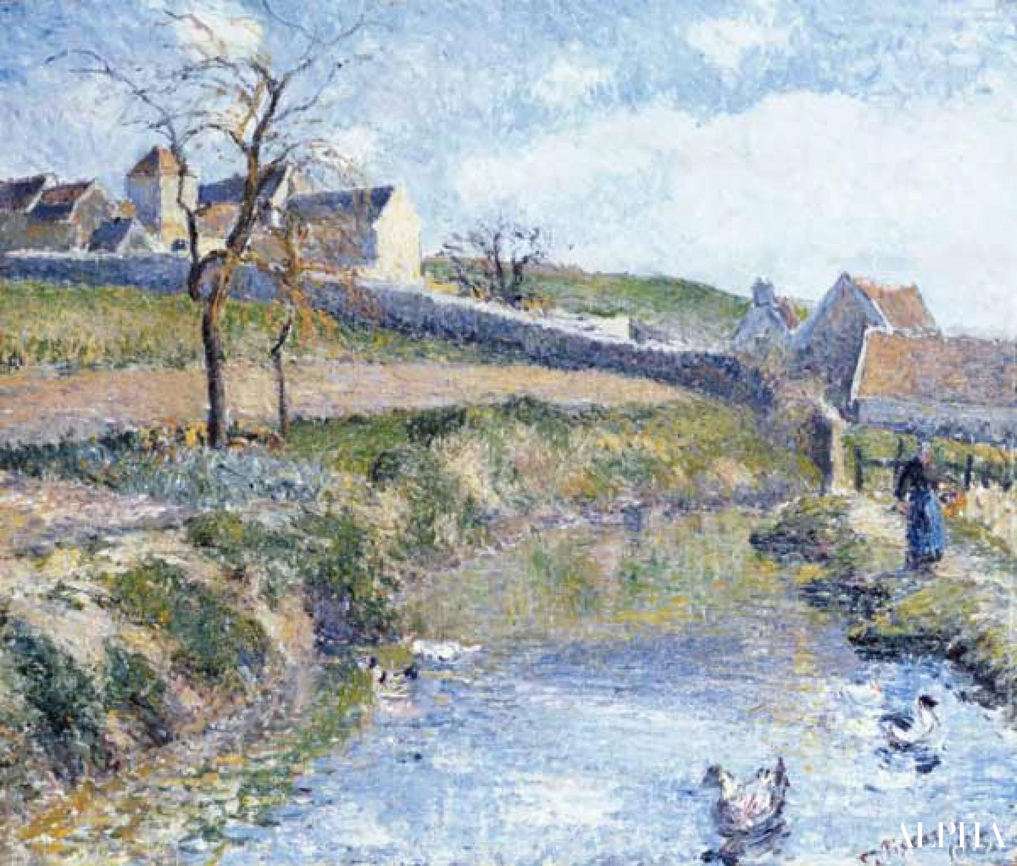 La ferme d'Osny - Edouard Manet - Reproductions de tableaux et peintures haut de gamme