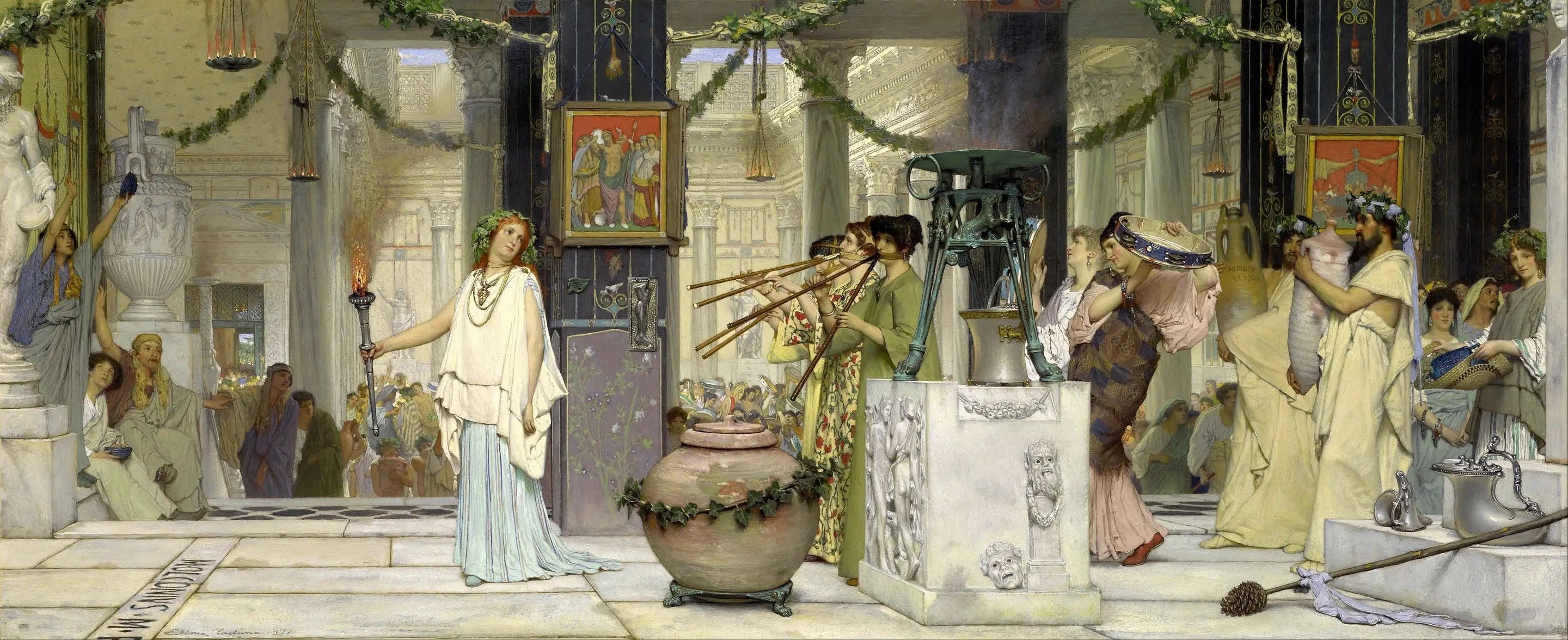 La fête du vintage - Lawrence Alma-Tadema - Alpha Reproduction