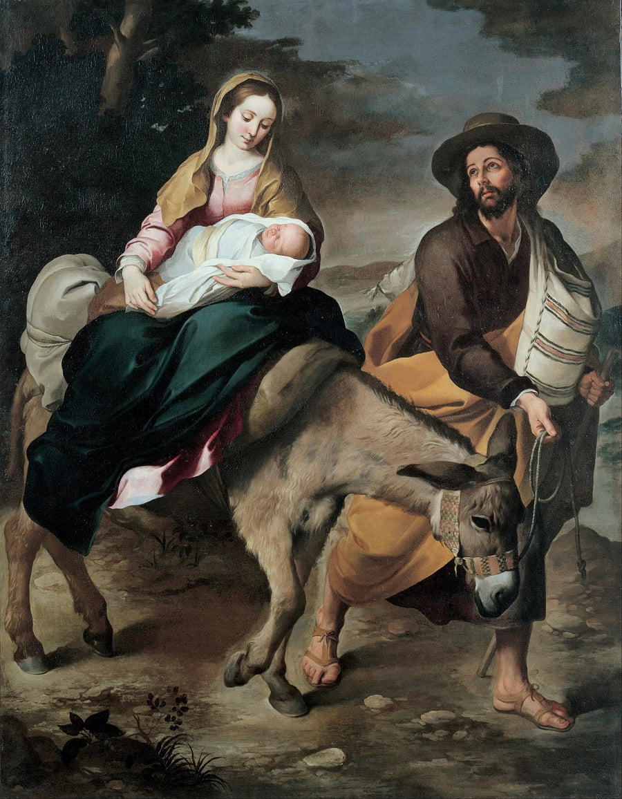 मिस्र में भागना - बार्टोलोमे Esteban Murillo