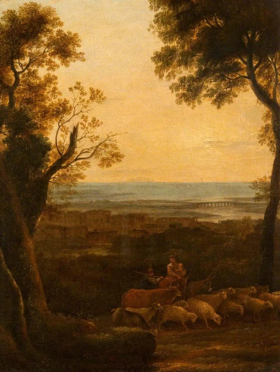 La fuite en Égypte - Claude Lorrain image 1 reproduction d’œuvre d’art à l’huile