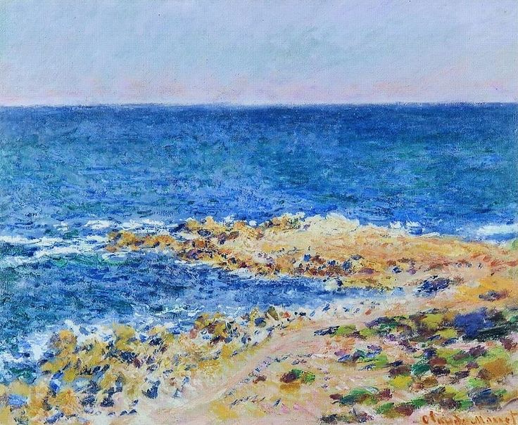 Reproduction du tableau « La grande Bleue à Antibes - Claude Monet » par Alpha Reproduction en peinture à l’huile
