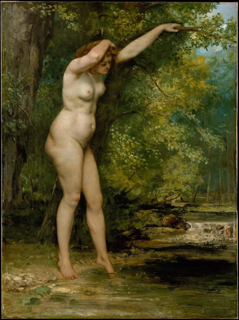युवा नहाने वाली - Gustave Courbet