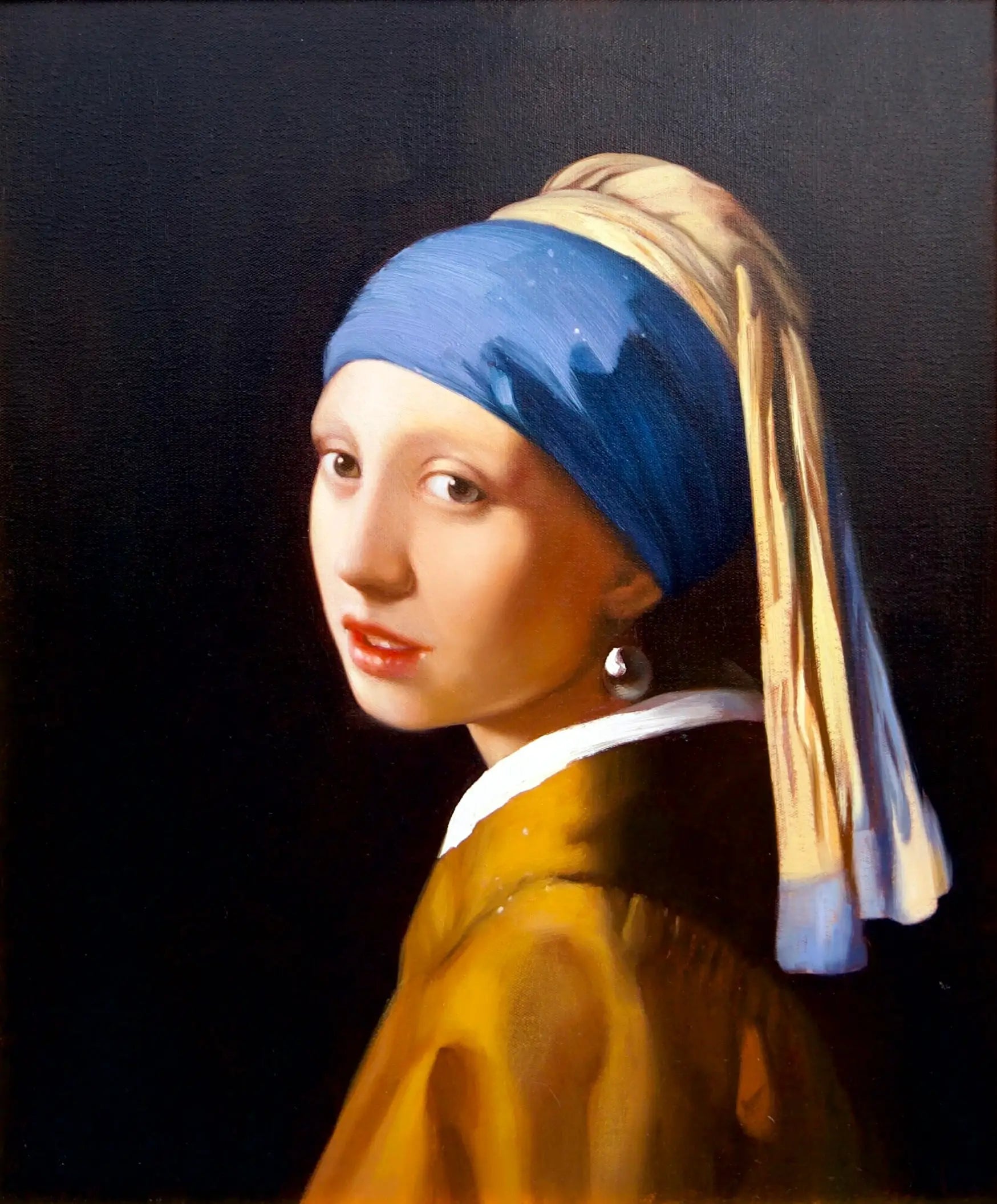 La Jeune Fille à la Perle - Alpha Reproduction | 60 X 90 cm image 1 reproduction de peinture à l’huile