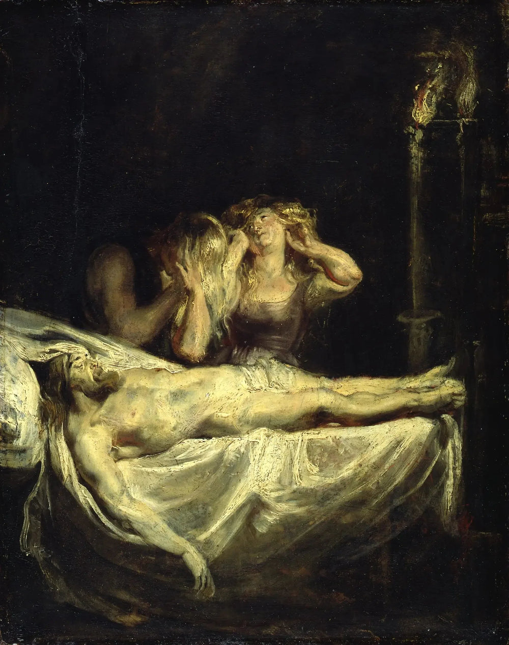 La lamentation sur le corps du Christ mort - Peter Paul Rubens image 1 tableau peint à l’huile sur toile