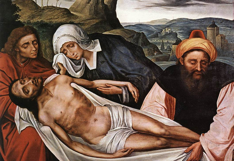 क्राइस्ट मृत के शरीर पर विलाप - क्वेंटिन मेट्सिस