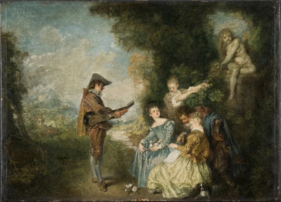प्रेम का पाठ - Antoine Watteau
