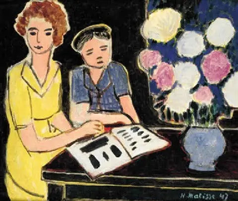 La Lecture - Henri Matisse image 1 reproduction artisanale de tableau