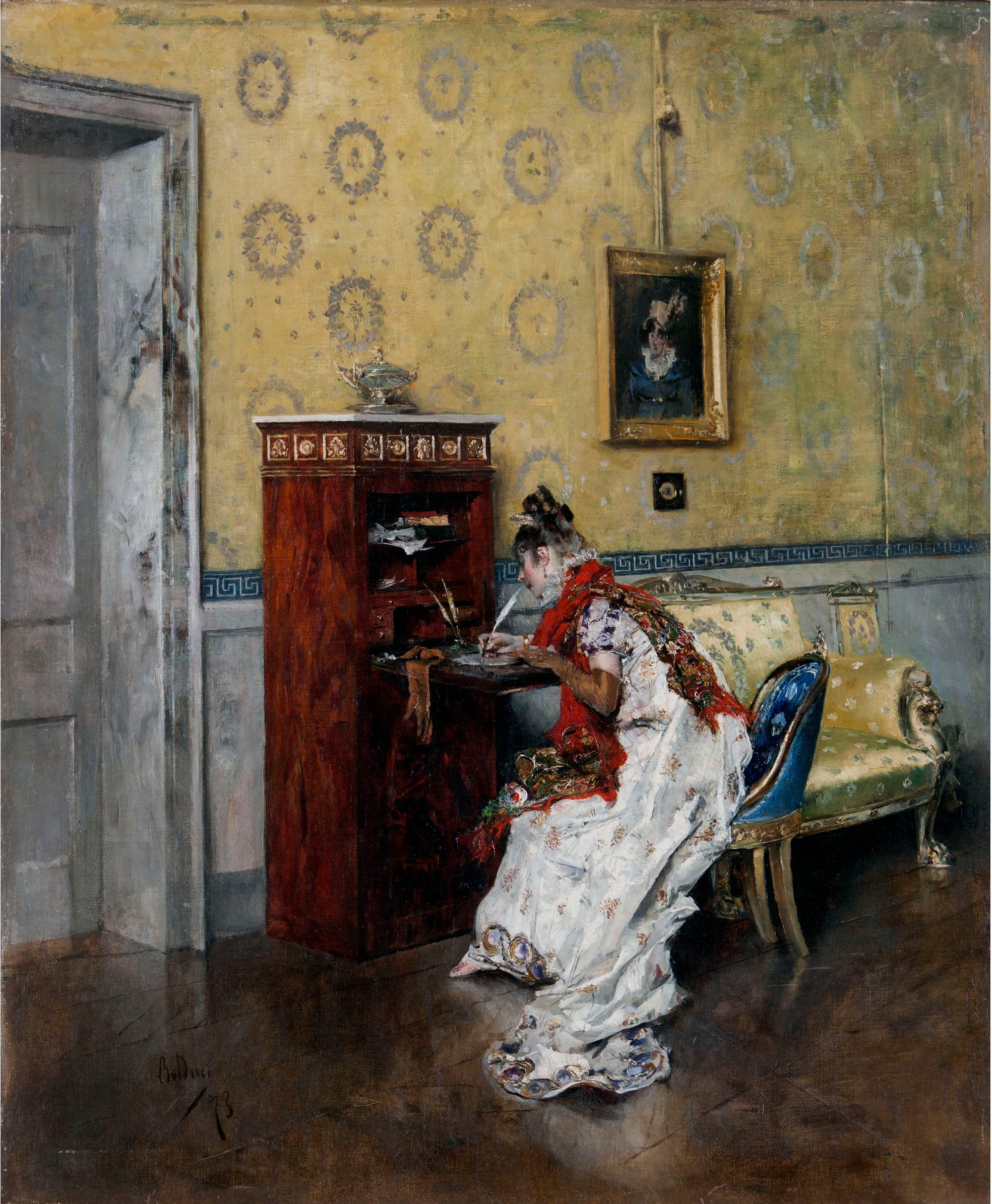 La lettre - Giovanni Boldini - Alpha Reproduction