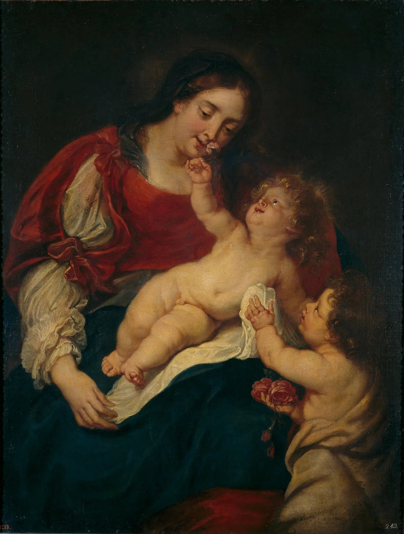 रोज़ों वाली मदर मैरी - Antoine van Dyck