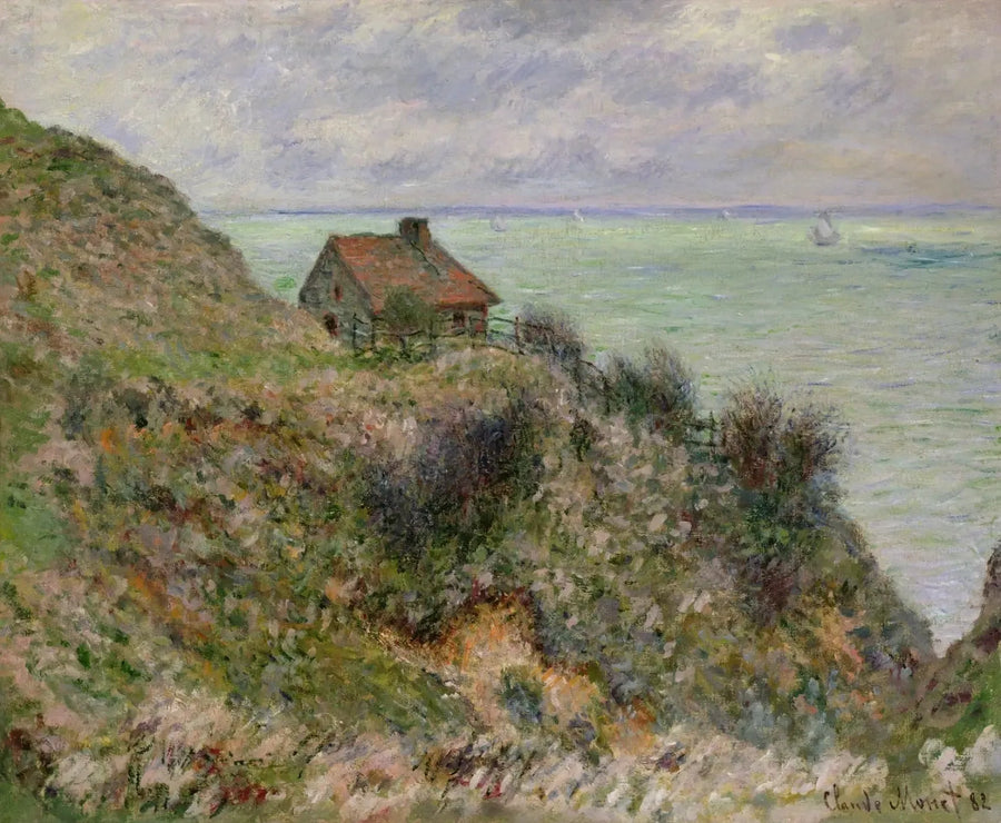 मछुआरे का घर, बादल छाए मौसम - Claude Monet