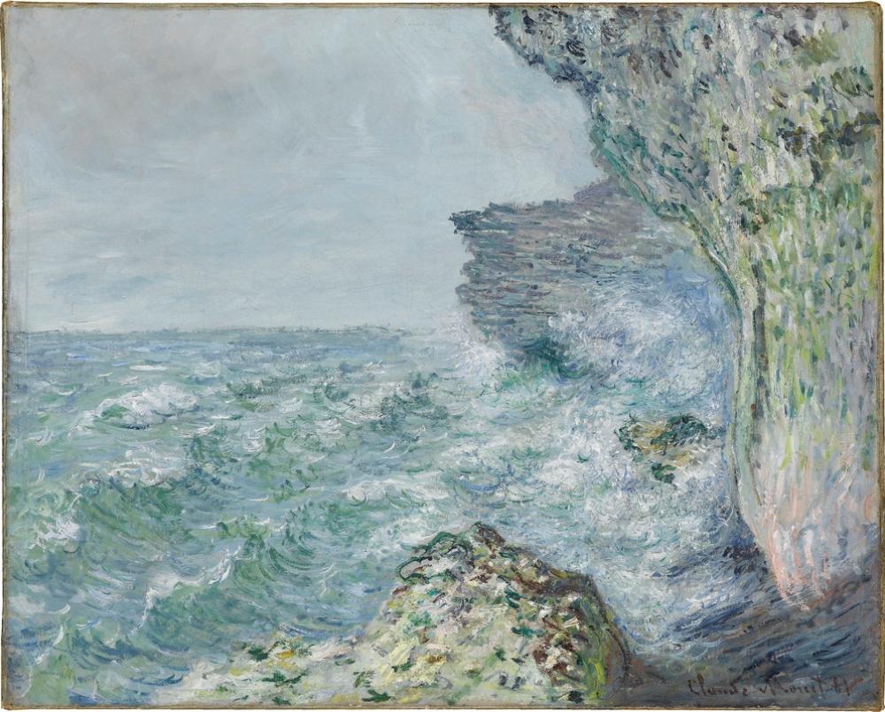 Reproduction du tableau « La mer à Fécamp - Claude Monet » par Alpha Reproduction en peinture à l’huile