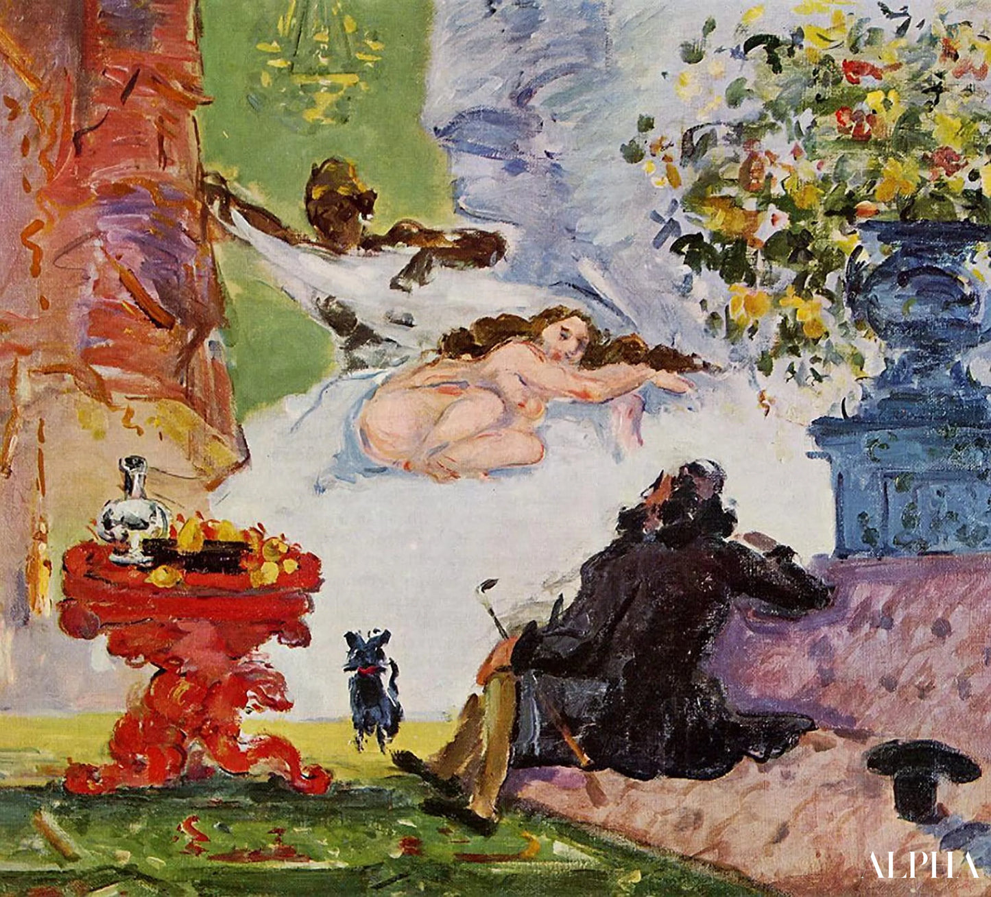 La moderne Olympia - Paul Cézanne - Reproductions de tableaux et peintures haut de gamme