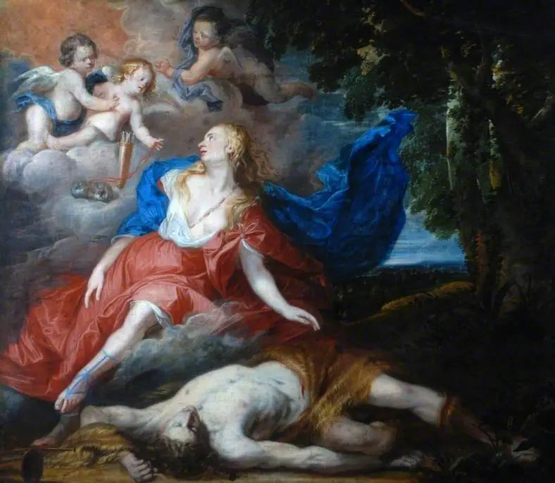 एडोनिस की मृत्यु - Antoine van Dyck