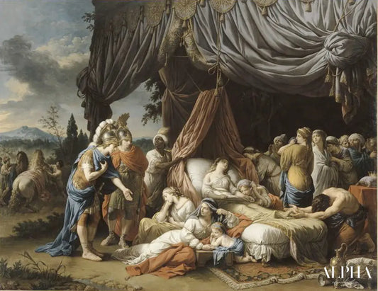 La mort de la femme de Darius, Lagrenée - Louis Jean François Lagrenée - Reproductions de tableaux et peintures haut de gamme