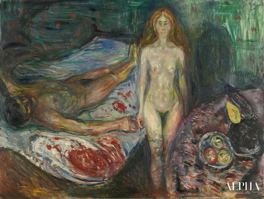 La Mort de Marat - Edvard Munch - Reproductions de tableaux et peintures haut de gamme