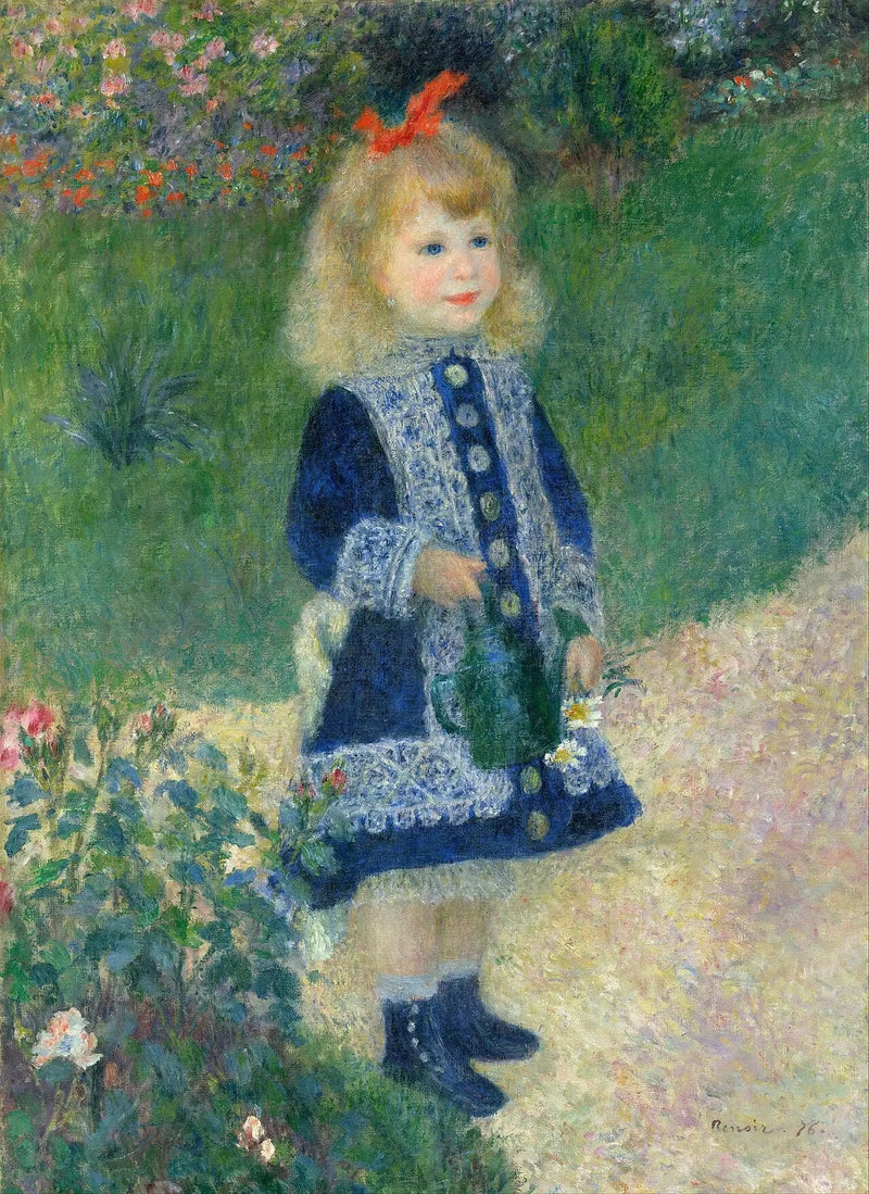 पानी देने वाली छोटी लड़की - पियरे-ऑगस्टे रेनॉयर