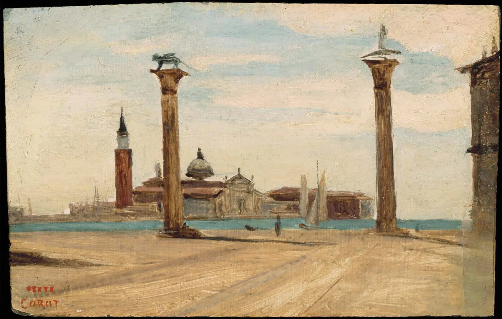 La Piazzetta Venise - Jean-Baptiste Camille Corot - Alpha Reproduction